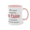 Mug rose Ma tasse s'appelle...