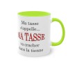 Mug vert clair Ma tasse s'appelle...