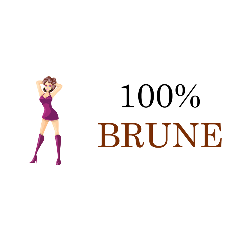 Texte apposé sur mug 100% Brune