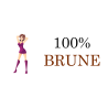 Texte apposé sur mug 100% Brune