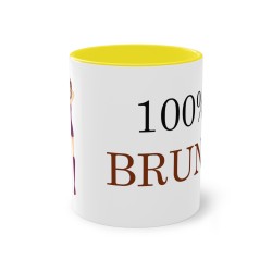 mug jaune 100% Brune
