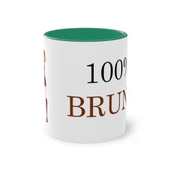 mug vert foncé 100% Brune