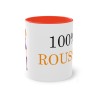 Mug rouge de face 100% rousse
