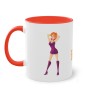 côté Mug rouge avec pin up rousse