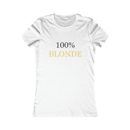 T-shirt blanc 100% Blonde