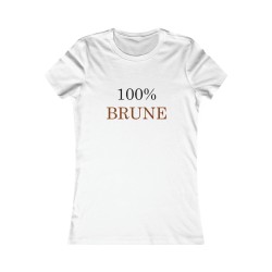 T-shirt blanc 100% Brune