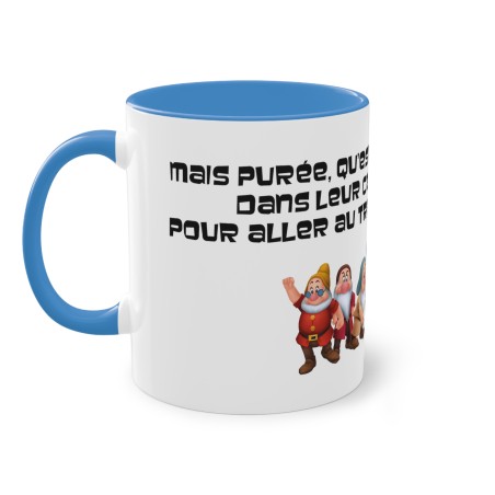 Mug bleu mais qu'est ce qu'ils mettent ...