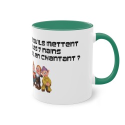 Mug vert foncé mais qu'est ce qu'ils mettent ...