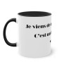 Mug noir je viens de me faire un thé