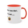 Mug rouge je viens de me faire un thé