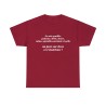 T-shirt rouge cardinal je suis gentille, patiente, drôle...