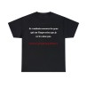 T-shirt noir je voudrais rassurer les gens...