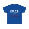 T-shirt bleu royal je ne vieillis pas ...
