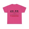T-shirt fuchsia je ne vieillis pas ...