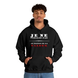 Je ne vieillis pas…je prends de la valeur - Hoodie humour unisexe -