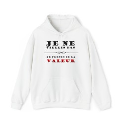 Sweat blanc je ne vieillis pas ...