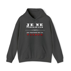 Sweat gris sombre je ne vieillis pas ...