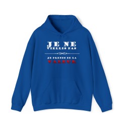 Sweat bleu royal je ne vieillis pas ...
