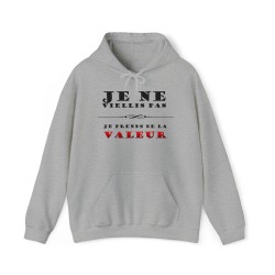 Sweat gris je ne vieillis pas ...
