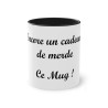 Mug noir Encore un cadeau de merde. Ce mug !