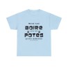 T-shirt bleu ciel mieux vaut boire avec ses potes...
