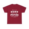 T-shirt rouge cardinal mieux vaut boire avec ses potes...