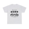 T-shirt cendre mieux vaut boire avec ses potes...