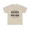 T-shirt sable mieux vaut boire avec ses potes...