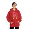 femme avec Sweat rouge ben quoi ? j'ai essayer de suivre ...