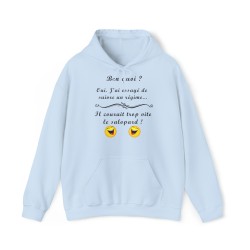 Sweat bleu clair ben quoi ? j'ai essayer de suivre ...