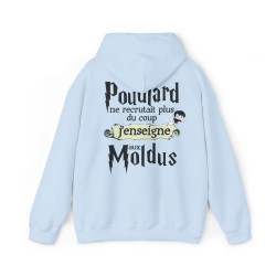 Sweat bleu ciel Poudlard ne recrutait plus ...