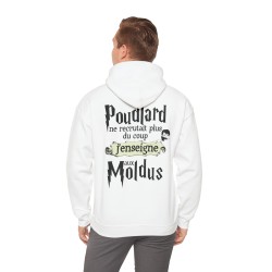homme avec Sweat blanc Poudlard ne recrutait plus ...