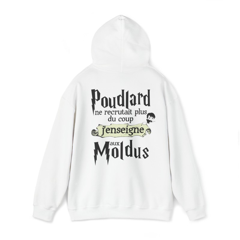 Sweat blanc Poudlard ne recrutait plus ...