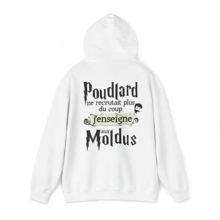 Sweat blanc Poudlard ne recrutait plus ...