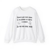 Sweat blanc n'avoir que deux mains ...