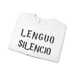 sweat blanc LENGUO SILENCIO ...