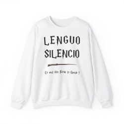 sweat blanc LENGUO SILENCIO ...