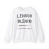 sweat blanc LENGUO SILENCIO ...