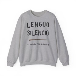 sweat gris LENGUO SILENCIO ...