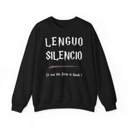 sweat noir LENGUO SILENCIO ...