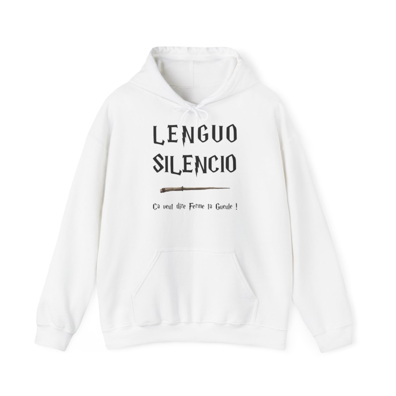 Hoodies blanc LENGUO SILENCIO ...