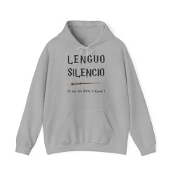 Hoodies gris LENGUO SILENCIO ...