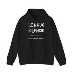 Hoodies noir LENGUO SILENCIO ...
