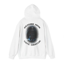 Hoodie blanc thème Star Wars Dark vador