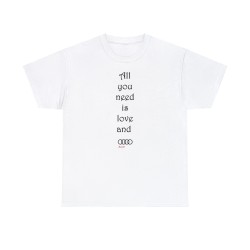 T-shirt blanc All you need... Logo