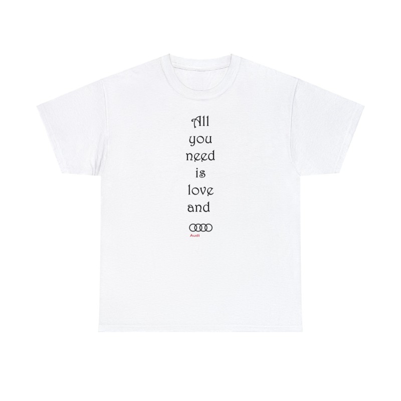 T-shirt blanc All you need... Logo