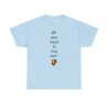T-shirt bleu ciel All you need... Logo