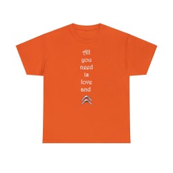 T-shirt orange All you need... Logo