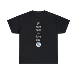 T-shirt noir All you need... Logo