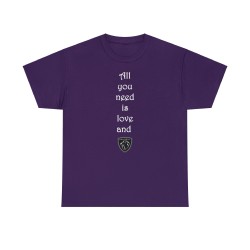 T-shirt violet All you need... Logo